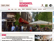 Tablet Screenshot of cafeschinkelhaven.nl